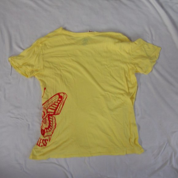 Call Your Mother Reckless Skull Butterfly Tshirt XL NWOT - Picture 4 of 4